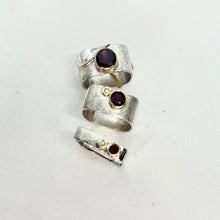 Load image into Gallery viewer, Stacking Garnet Rings