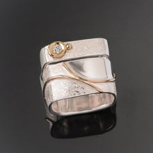 Load image into Gallery viewer, Pearl Aquamarine and Diamond Stackers