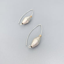 Load image into Gallery viewer, Brushed Silver and Gold Earrings