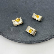 Load image into Gallery viewer, Citrine Bezel Ring Size 8