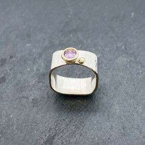Amethyst Bezel Ring Size 5.5
