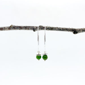 Mini BC Jade Acorn Earrings