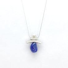 Load image into Gallery viewer, Balance Inukshuk Pearl and Tanzanite Necklace