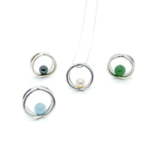 Load image into Gallery viewer, Balance Double Ring Necklace