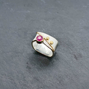 Ruby Blossom Ring
