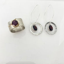 Load image into Gallery viewer, Stacking Garnet Rings