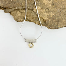 Load image into Gallery viewer, Wave Stacking Ring with Diamonds & necklace