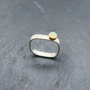 Opal Bezel Ring Size 12