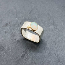 Load image into Gallery viewer, Opal Bezel Ring Size 11-11.5