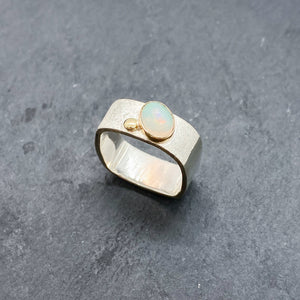 Opal Bezel Ring Size 11-11.5