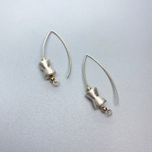 Load image into Gallery viewer, Brushed Silver Hoop Earrings