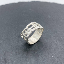 Load image into Gallery viewer, Woven Basket Silver Ring