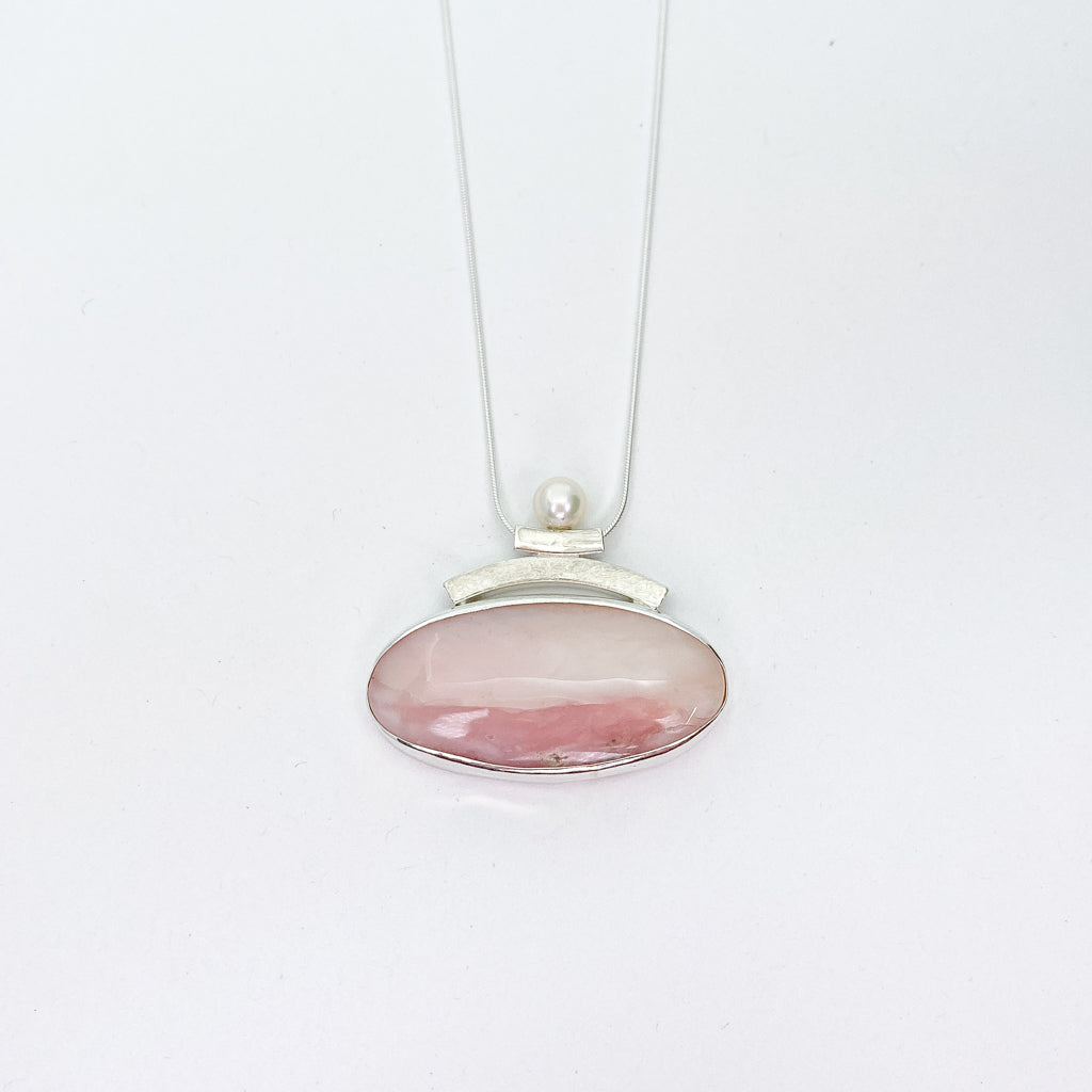 Pink Agate Necklace