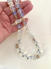 Load image into Gallery viewer, Silver Opalite &amp; Hematite Necklace