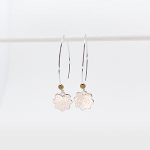 Medium Scribble Flower Earrings