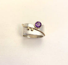 Load image into Gallery viewer, Square Stacking Blossom Ring with Colored Stones