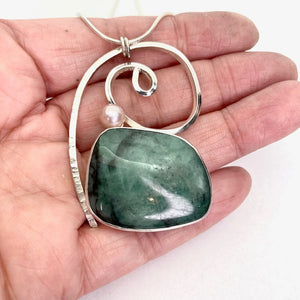 Emerald Scroll Necklace No.3