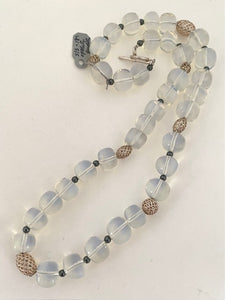 Silver Opalite & Hematite Necklace
