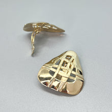 Load image into Gallery viewer, Vermeil Gold Woven Clip-On Earrings