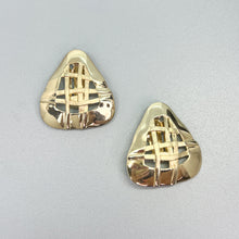 Load image into Gallery viewer, Vermeil Gold Woven Clip-On Earrings