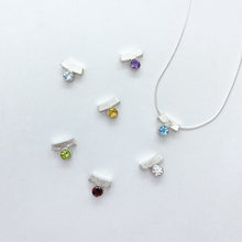 Load image into Gallery viewer, Birthstone Bezel sliders Necklace