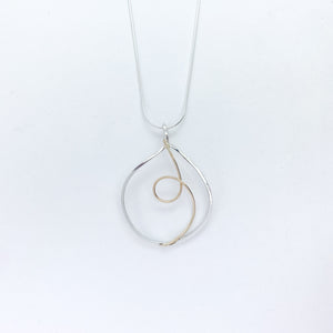 Two-toned Scribble Necklaces