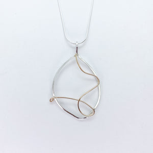 Two-toned Scribble Necklaces