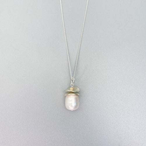 Acorn Pearl Necklace #2