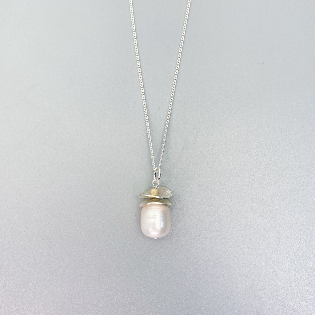 Acorn Pearl Necklace #2