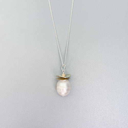 Acorn Pearl Necklace #1