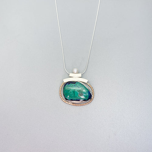 Azurite Malachite Necklace