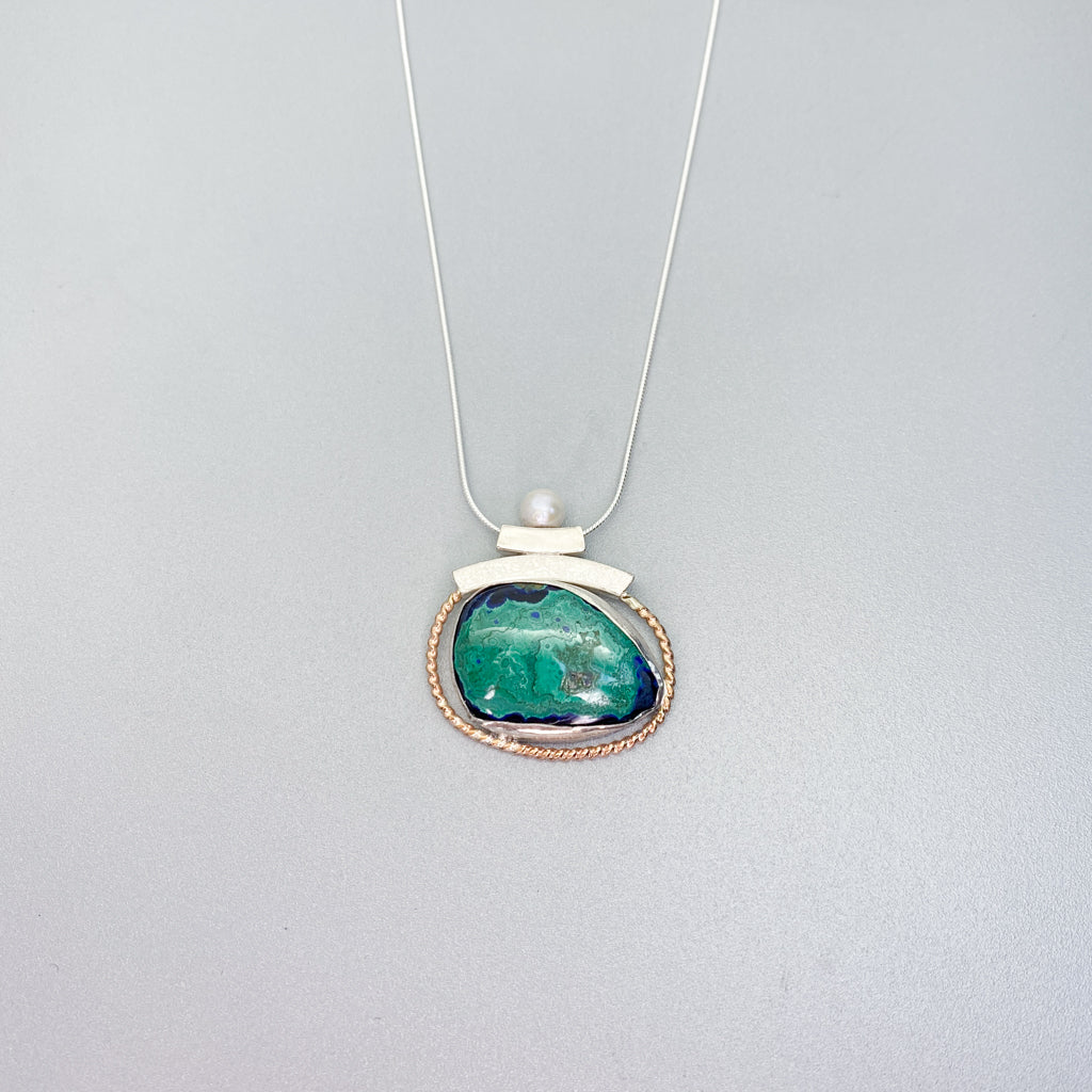 Azurite Malachite Necklace