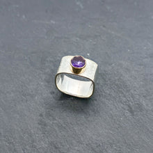 Load image into Gallery viewer, Amethyst Wide Stacking Ring