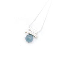 Load image into Gallery viewer, Balance Aquamarine Slider Necklaces