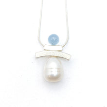 Load image into Gallery viewer, Balance Inukshuk Color stone and Pearl Necklace