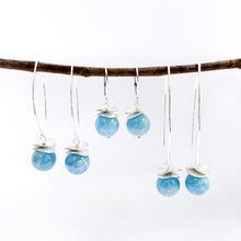 Load image into Gallery viewer, Acorn Aquamarine Earrings
