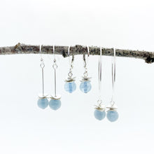 Load image into Gallery viewer, Mini Aquamarine Acorn Earrings