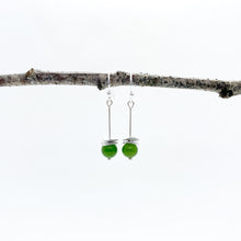 Load image into Gallery viewer, Mini BC Jade Acorn Earrings