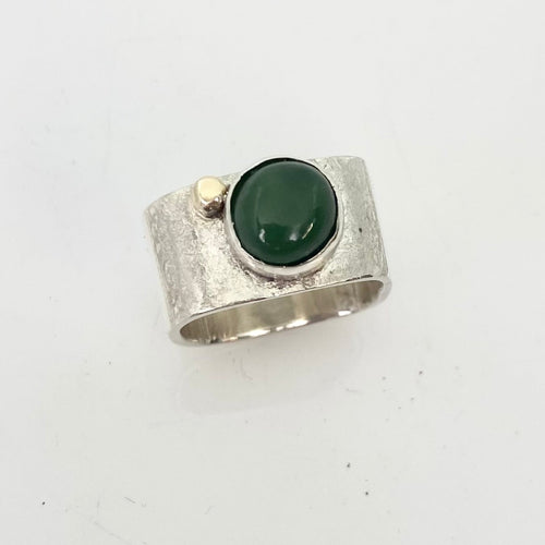 Large Square BC Jade Stacking Ring