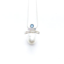 Load image into Gallery viewer, Balance Semi-Precious Stones and Pearl Inukshuk Slider Necklace