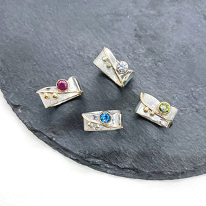 Peridot Blossom Ring