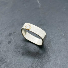 Load image into Gallery viewer, CZ Diamond Bezel Ring Size 11