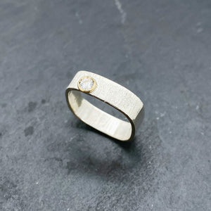 CZ Diamond Bezel Ring Size 11