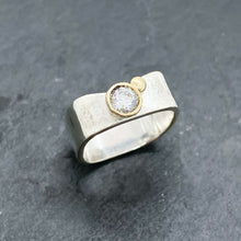 Load image into Gallery viewer, CZ Diamond Bezel Ring Size 4.5-9