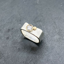 Load image into Gallery viewer, CZ Diamond Bezel Ring Size 4.5-9