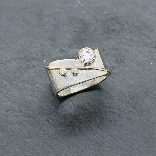 CZ Diamond Blossom Ring