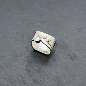 CZ Diamond Blossom Ring