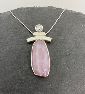 Balance Inukshuk Kunzite CZ Necklace