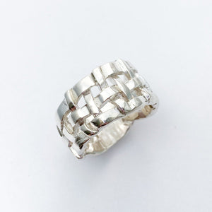 Chunky Woven Basket Ring