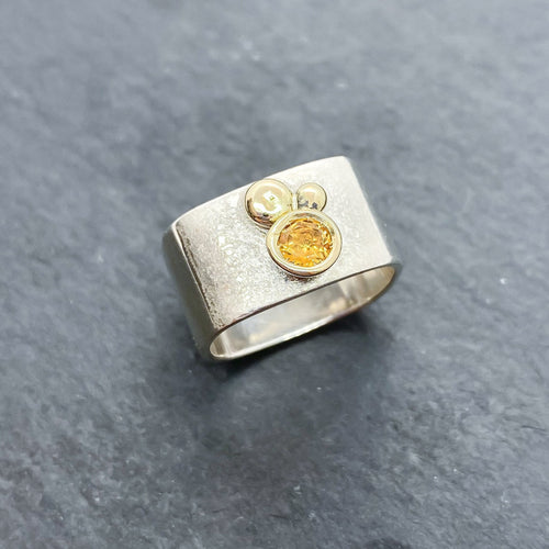 Citrine Bezel Ring Size 7.5